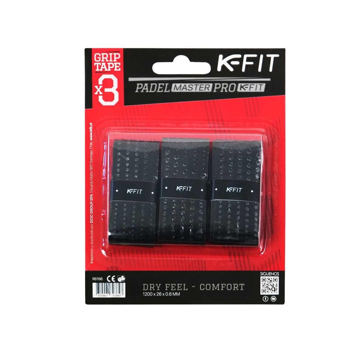 K FIT - Over Grip K-FIT Negro Pack 15 Unidades