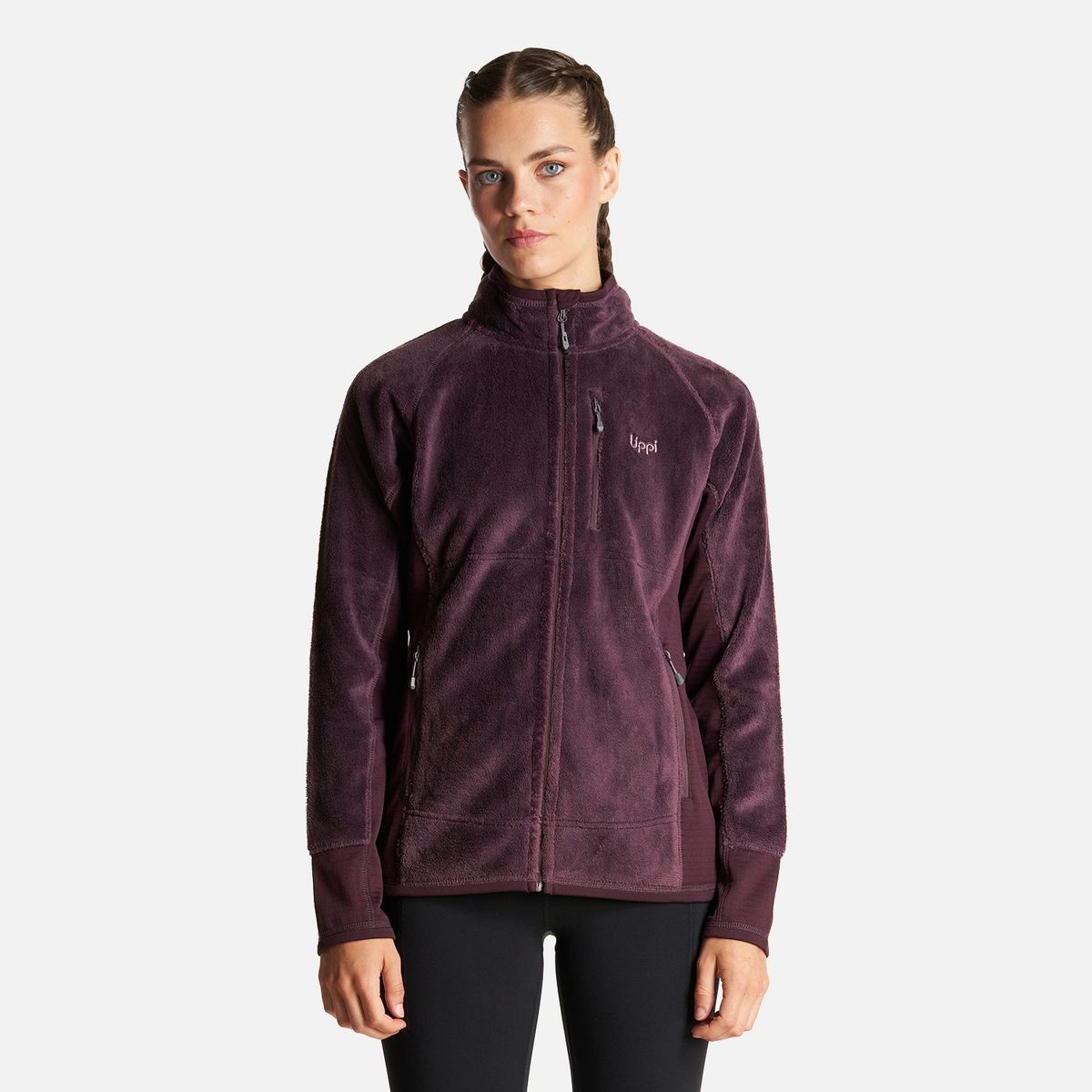 LIPPI - Chaqueta Mujer Numan Shaggy-Pro Jacket Burdeo Lippi