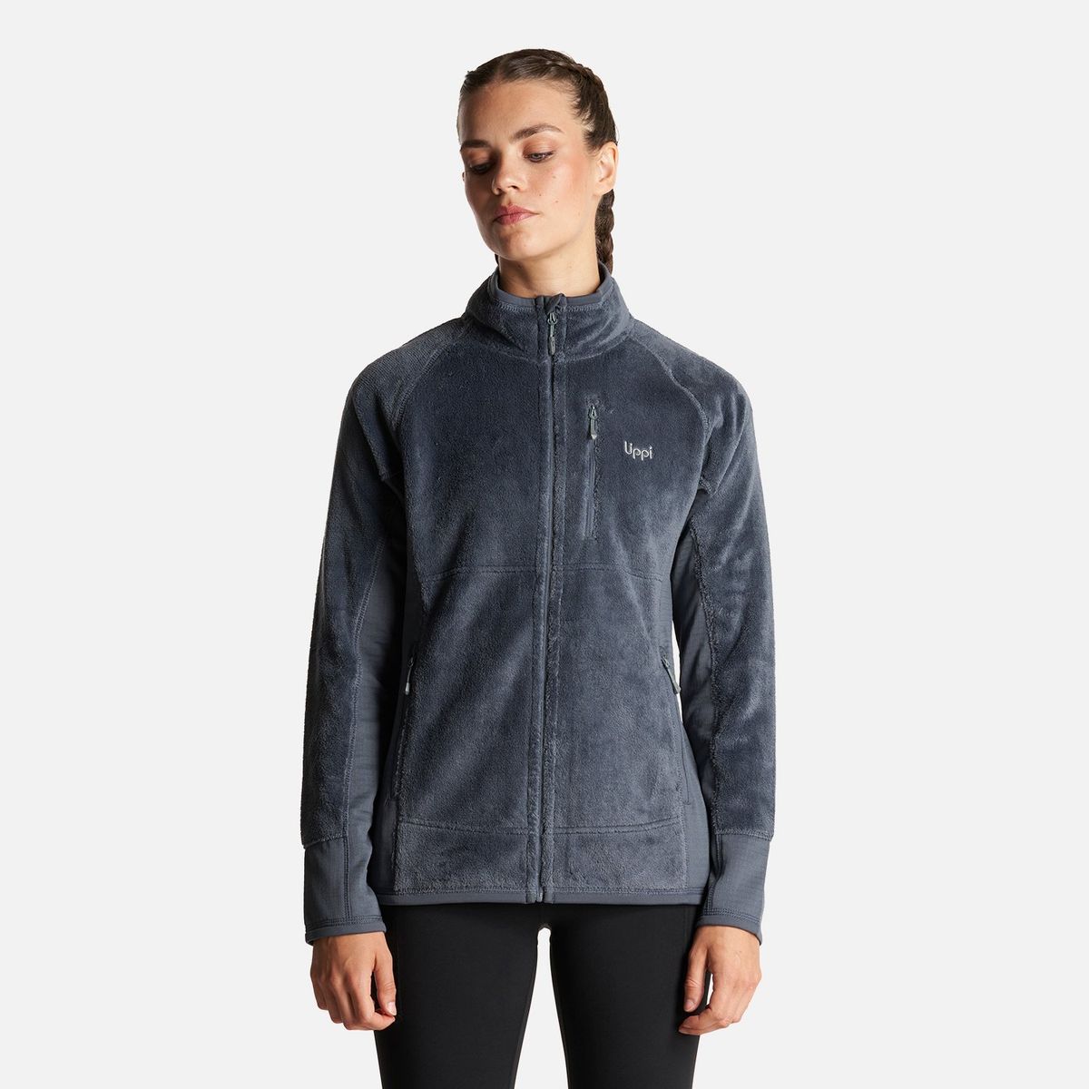 LIPPI - Chaqueta Mujer Numan Shaggy-Pro Jacket Azul Noche Lippi