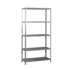 LUMAX - Exhibidor Repisa Metalica Armable Mecano 100x30x200cm 250Kg
