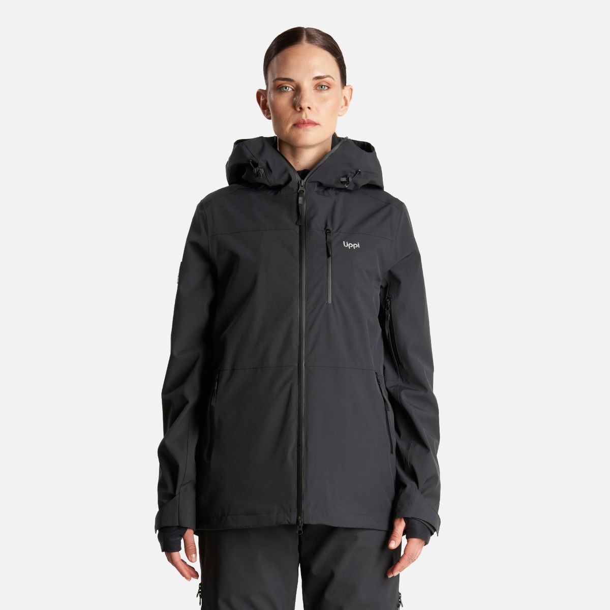 LIPPI - Chaqueta Mujer Sierra Nevada Light B-Dry Hoody Jacket Negro Lippi