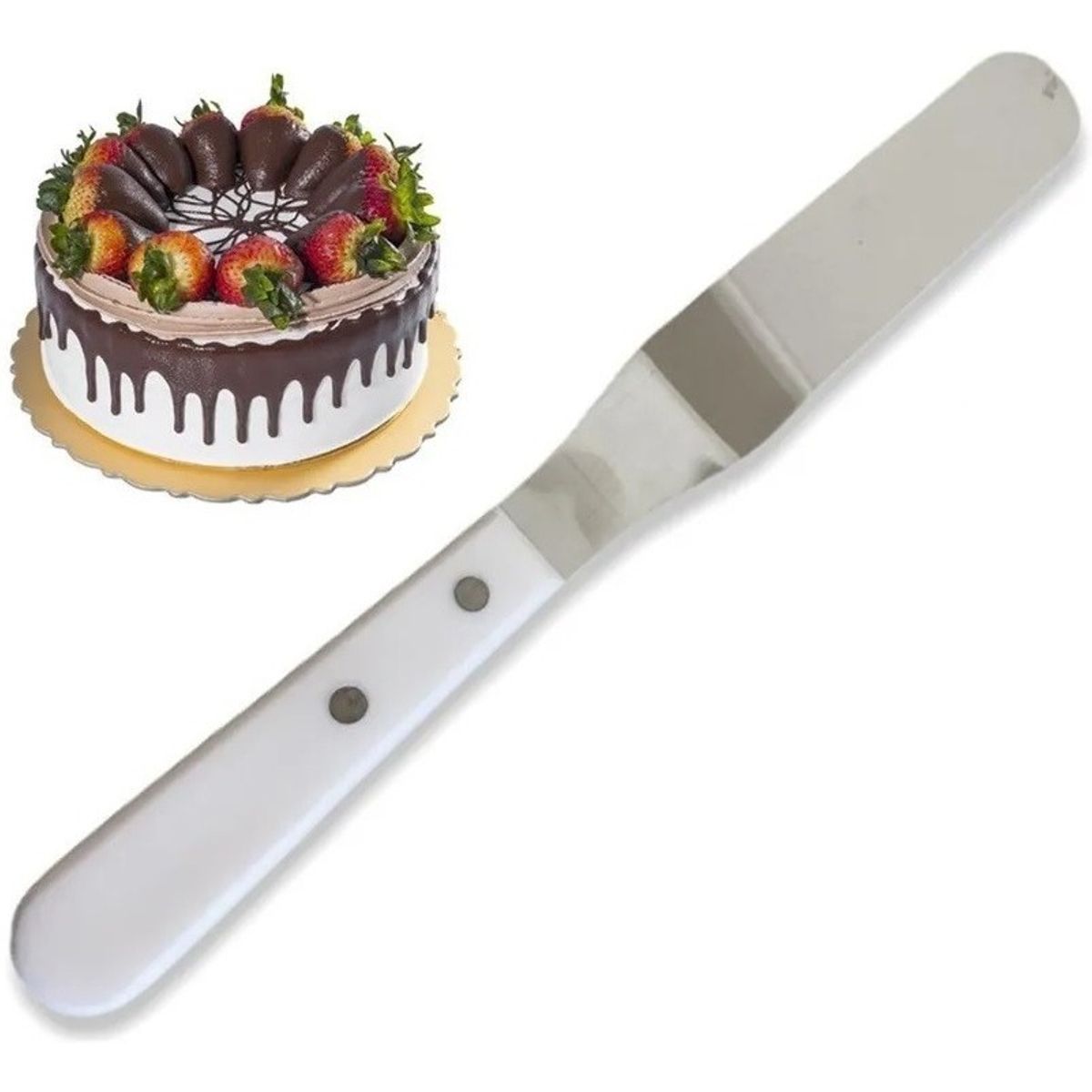 GENERICO - Espatula Metal Para Reposteria Espatula Para Torta De Metal