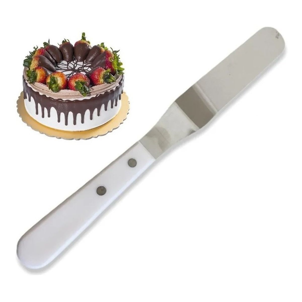GENERICO - Espatula Metal Para Reposteria Espatula Para Torta De Metal