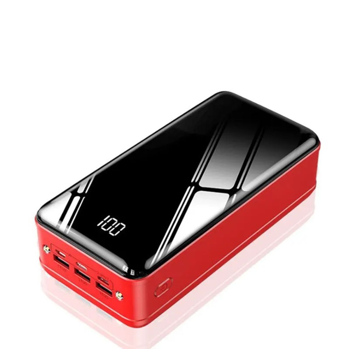 GENERICO - Cargador Portátil Power Bank 50000 mAh 3USB Compatible Tipo C Lightning linterna LED Carga Rápida
