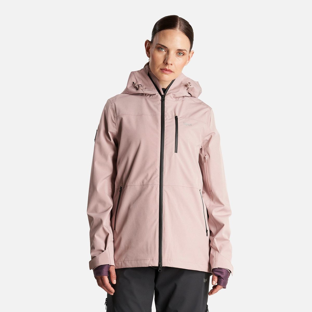LIPPI - Chaqueta Mujer Sierra Nevada Light B-Dry Hoody Jacket Rosa Claro Lippi