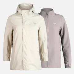 LIPPI - Chaqueta Mujer Smart Protect Fusion 3 Jacket Crema/Malva