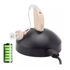 GENERICO - Audifonos Recargable Sordera Para Sordos Con Base Usb Negros