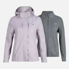LIPPI - Chaqueta Mujer Tres Cruces Fusion-3 Hoody Jacket Malva/Gris Medio