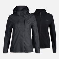 Chaqueta Mujer Tres Cruces Fusion-3 Hoody Jacket Negro Negro