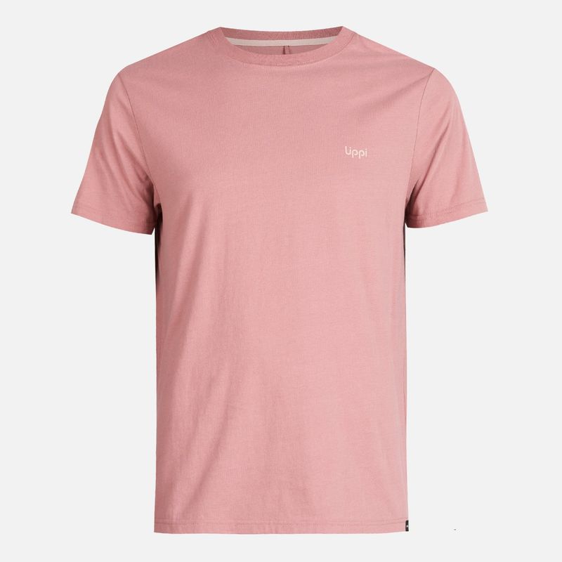 LIPPI - Polera Hombre Ulmo Cotton UV-Stop T-Shirt Palo Rosa Lippi