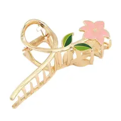 GENERICO - Gancho de Acero Diseño de Flor Rosada Nisi Accesorios