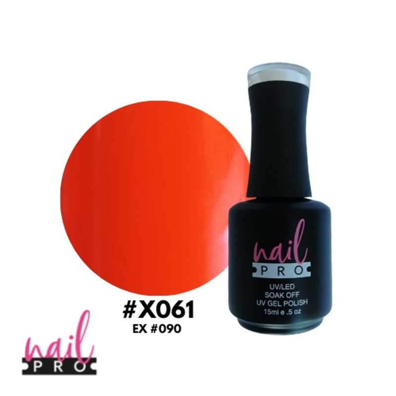 NAIL PRO - NAIL PRO Esmalte Permanente X061 ex090 Naranjo Fluor