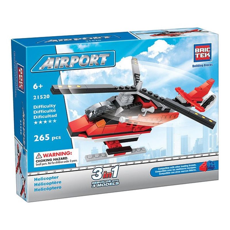 BRICTEK - BRICTEK AIRPORT HELICOPTER 3 IN 1 21520 265PCS