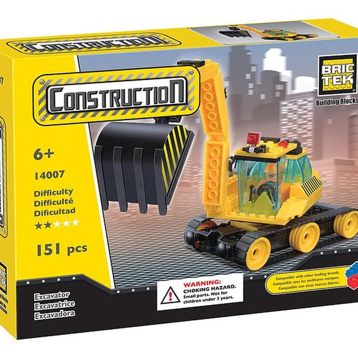 BRICTEK - BRICTEK CONSTRUCTION EXCAVATOR 14007 151PCS