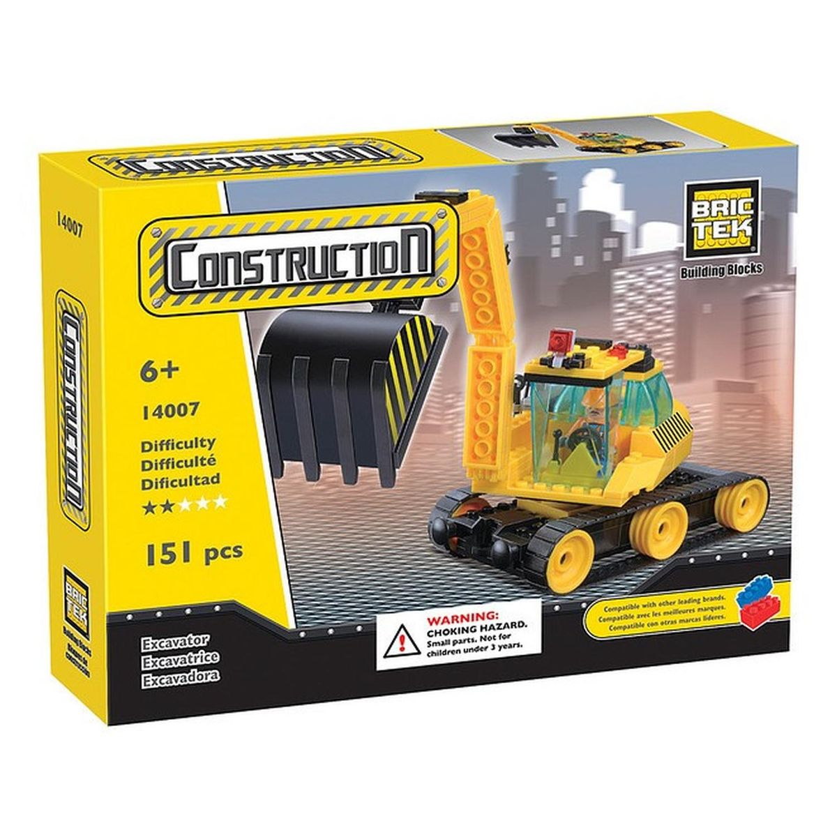BRICTEK - BRICTEK CONSTRUCTION EXCAVATOR 14007 151PCS