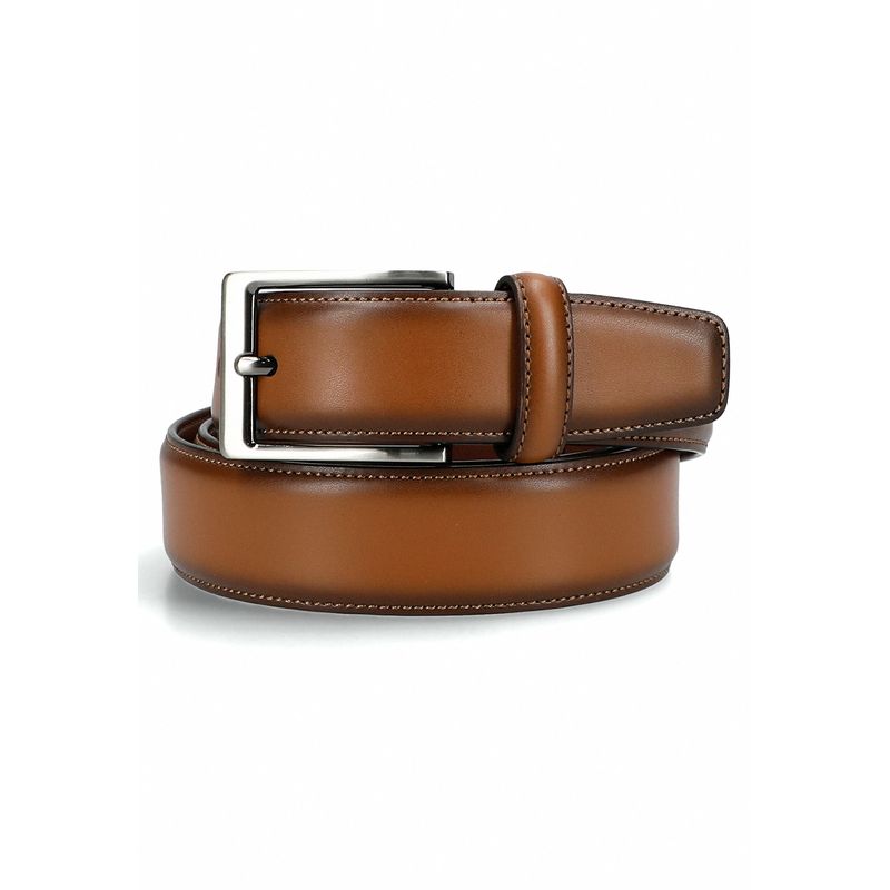 PERRY ELLIS - Cinturon Formal Cuero Cognac Cognac