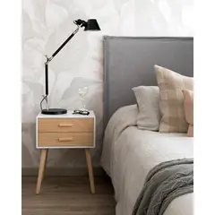 KABECEROS - RESPALDO DE CAMA CON FUNDA LAVABLE - KING - LINO PIREO GRIS OSCURO