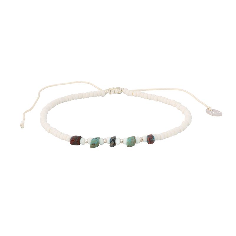 ZAZU - Tobillera Candy Crema y Picasso-Joyas Zazü