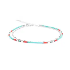 ZAZU - Tobillera Cecil con Cadena de Plata-Joyas Zazü