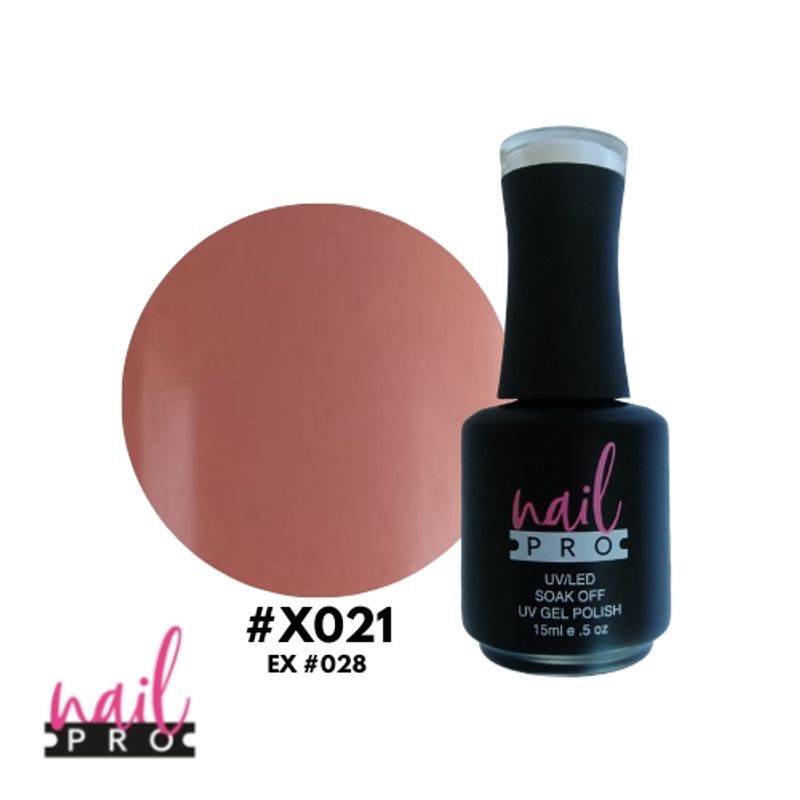NAIL PRO - NAIL PRO Esmalte Permanente X021 ex028 Nude Rosa Anaranjado