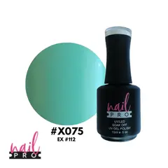 NAIL PRO - Esmalte Permanente X075 ex112 Verde Agua