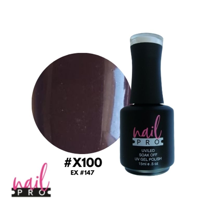 NAIL PRO - NAIL PRO Esmalte Permanente X100 ex147 Burdeo Morado