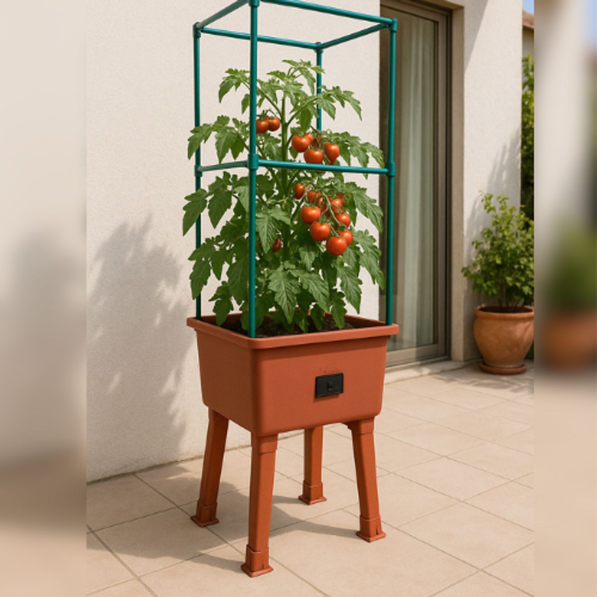 TREETOP - Huerto pequeño terracota 40x40x110 cm