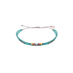 ZAZU - Pulsera Doble Chenoa Turquesa-Joyas Zazü