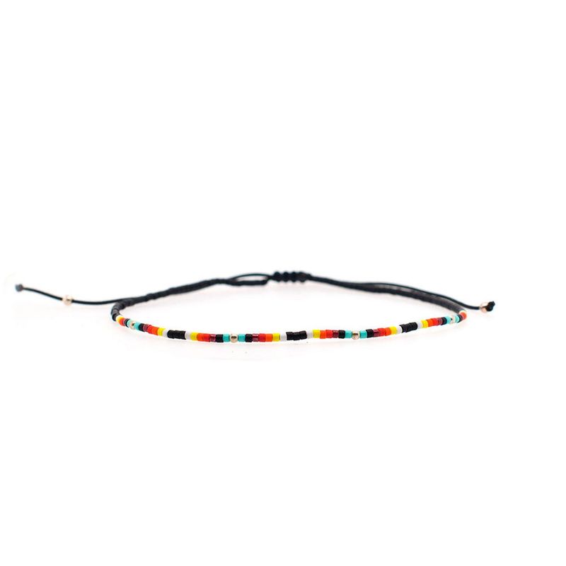 ZAZU - Tobillera Chenoa con Mostacillas de Plata-Joyas Zazü