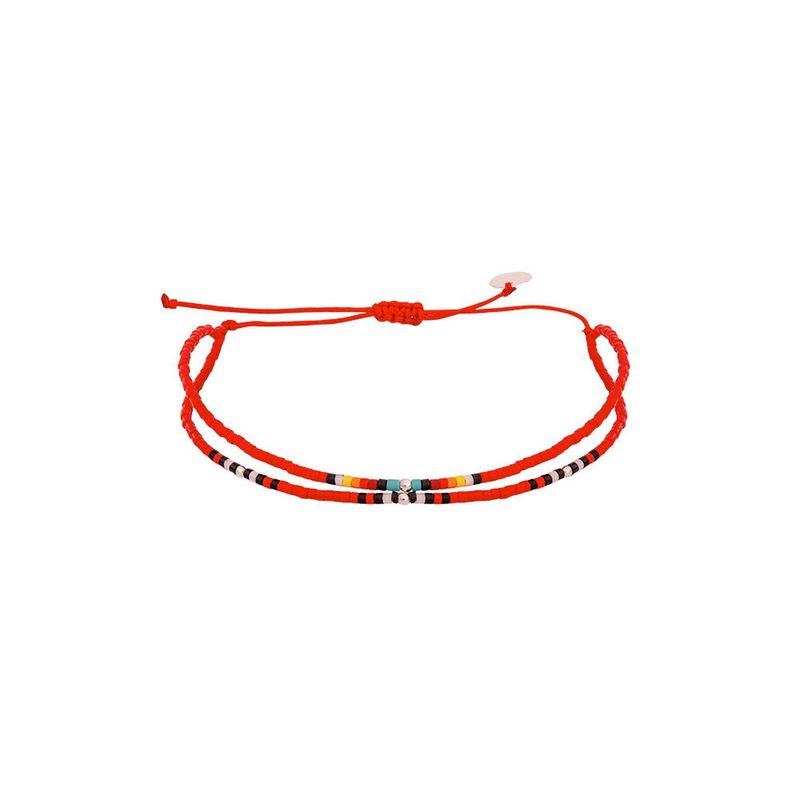 ZAZU - Pulsera Doble Chenoa Roja-Joyas Zazü