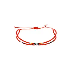 ZAZU - Pulsera Doble Chenoa Roja-Joyas Zazü