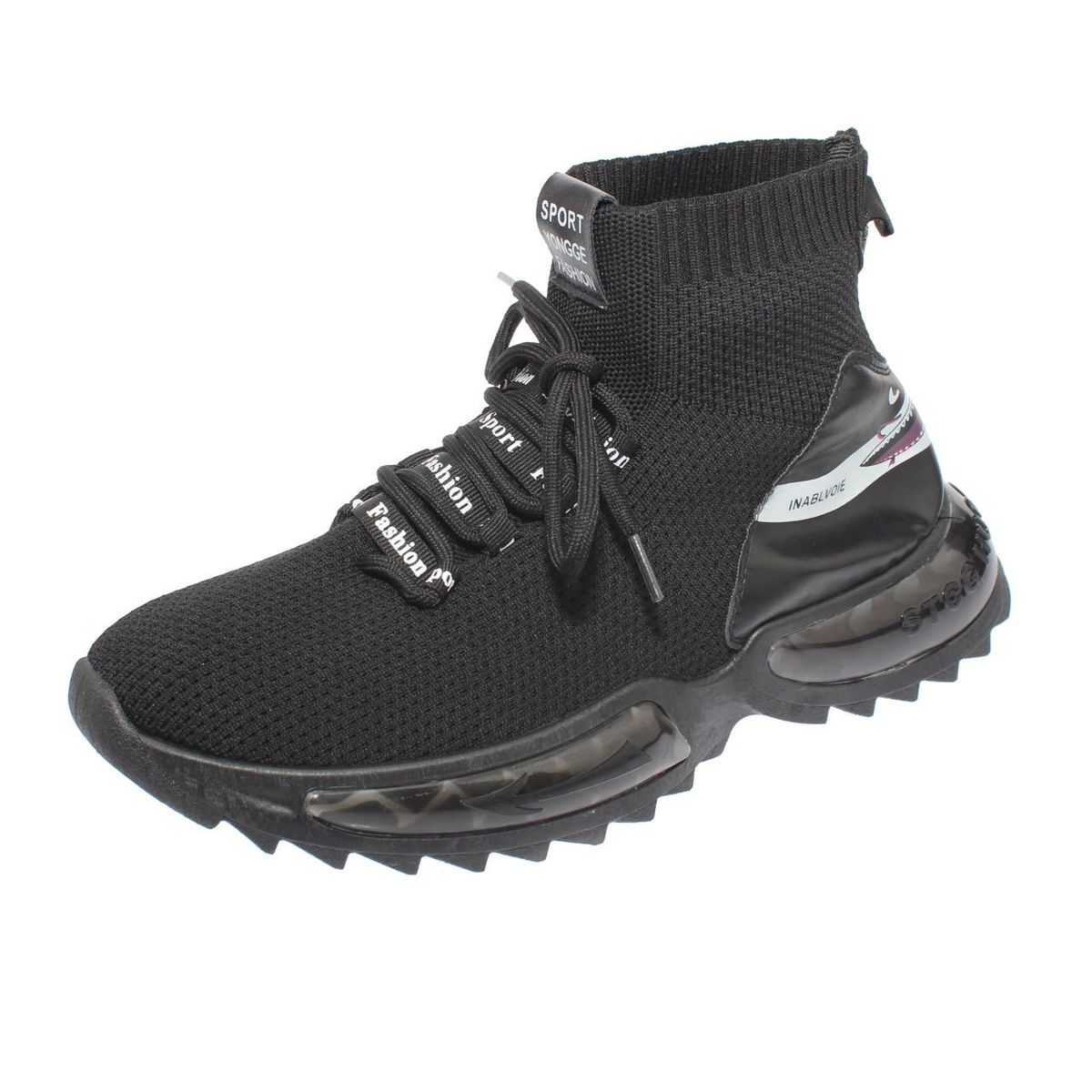 VIA FRANCA - Zapatilla Caña Para Hombre Color Negro