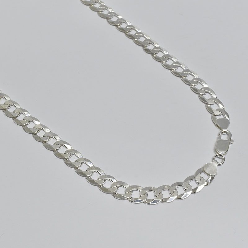 ROSETT - Cadena groumet 60 cm Plata ley 925