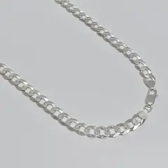 ROSETT - Cadena groumet 60 cm Plata ley 925