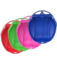 Trineo de nieve redondo rosado