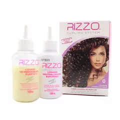 RIZZO - Líquido Permanente Para Ondular Cabello Fuerte Cvl-Blanco