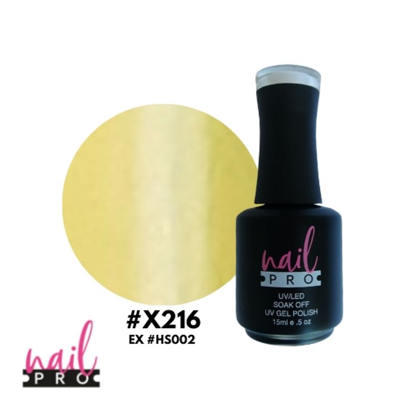 NAIL PRO - NAIL PRO Esmalte Permanente X216 exHS002 Amarillo Pastel