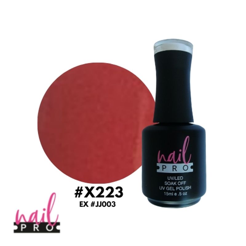 NAIL PRO - NAIL PRO Esmalte Permanente X223 exJJ003 Rojo Burdeo
