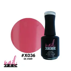 NAIL PRO - Esmalte Permanente X036 ex049 Rosa Intenso
