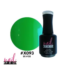 NAIL PRO - Esmalte Permanente X093 ex135 Verde Fluor oscuro