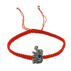 GENERICO - Pulsera Hilo Rojo Ojo Turco con Elefante