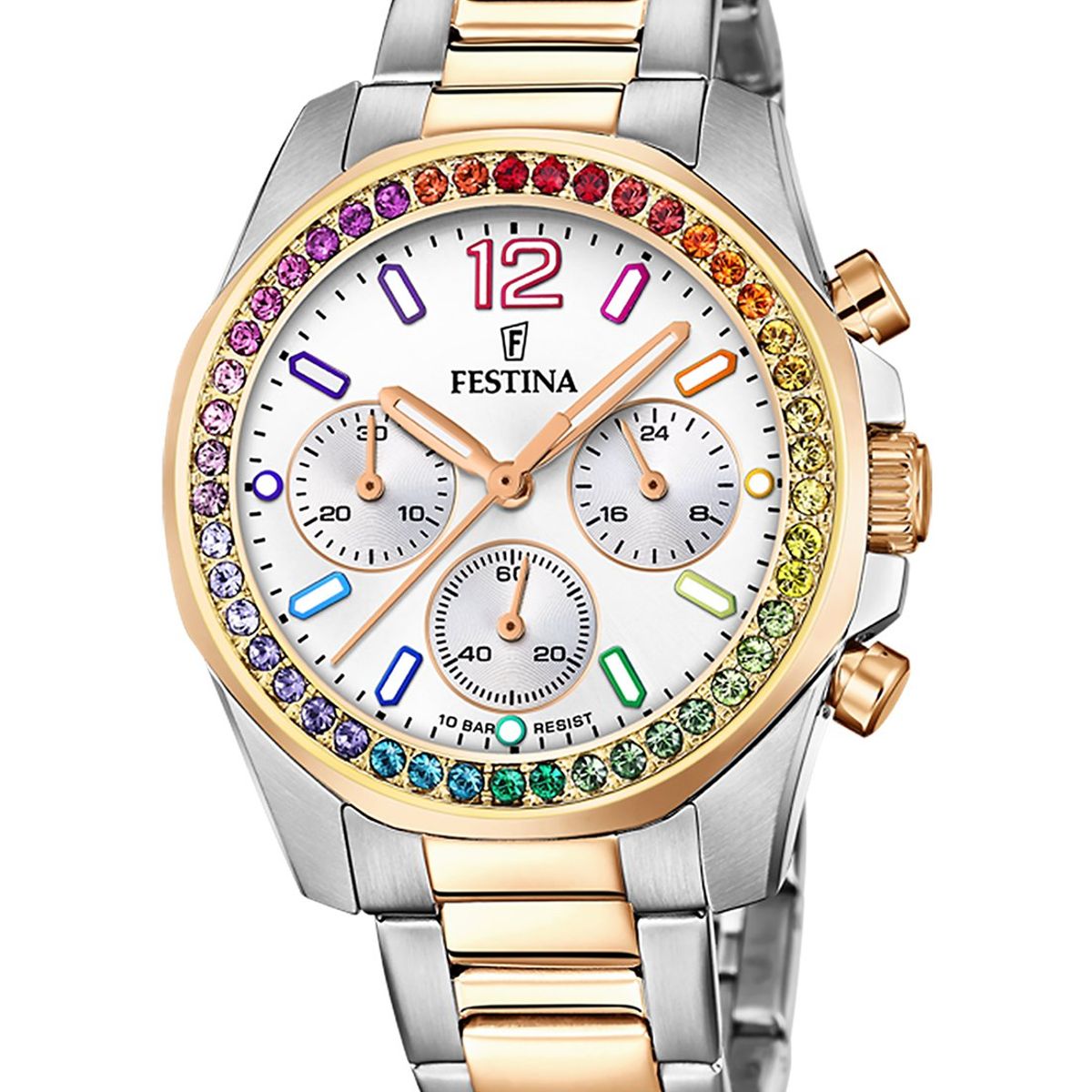 FESTINA - Reloj F20608/2 Festina Blanco Mujer Boyfriend Collection