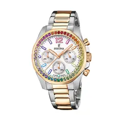 FESTINA - Reloj F20608/2 Blanco Mujer Boyfriend Collection
