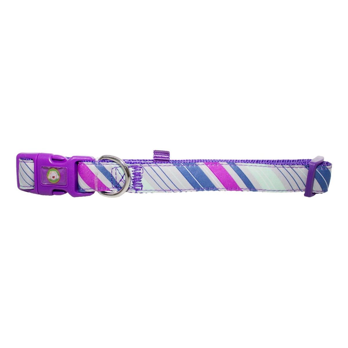 MASCAN - Collar Perro Diagonal M Morado Mascan