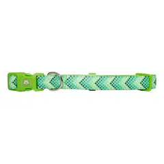 MASCAN - Collar Perro Puntitos M Verde