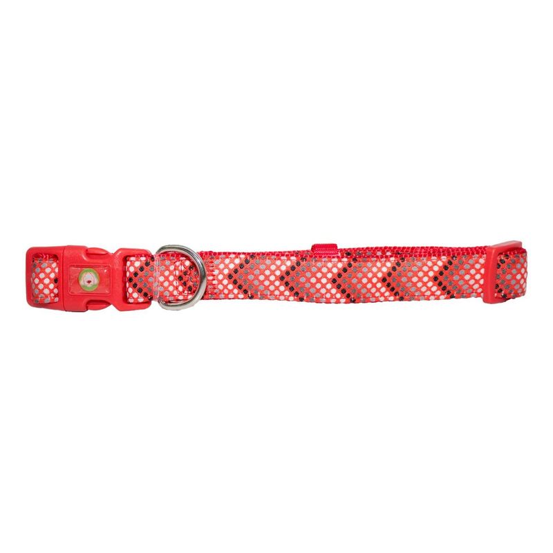 MASCAN - Collar Perro Puntitos L Rojo Mascan