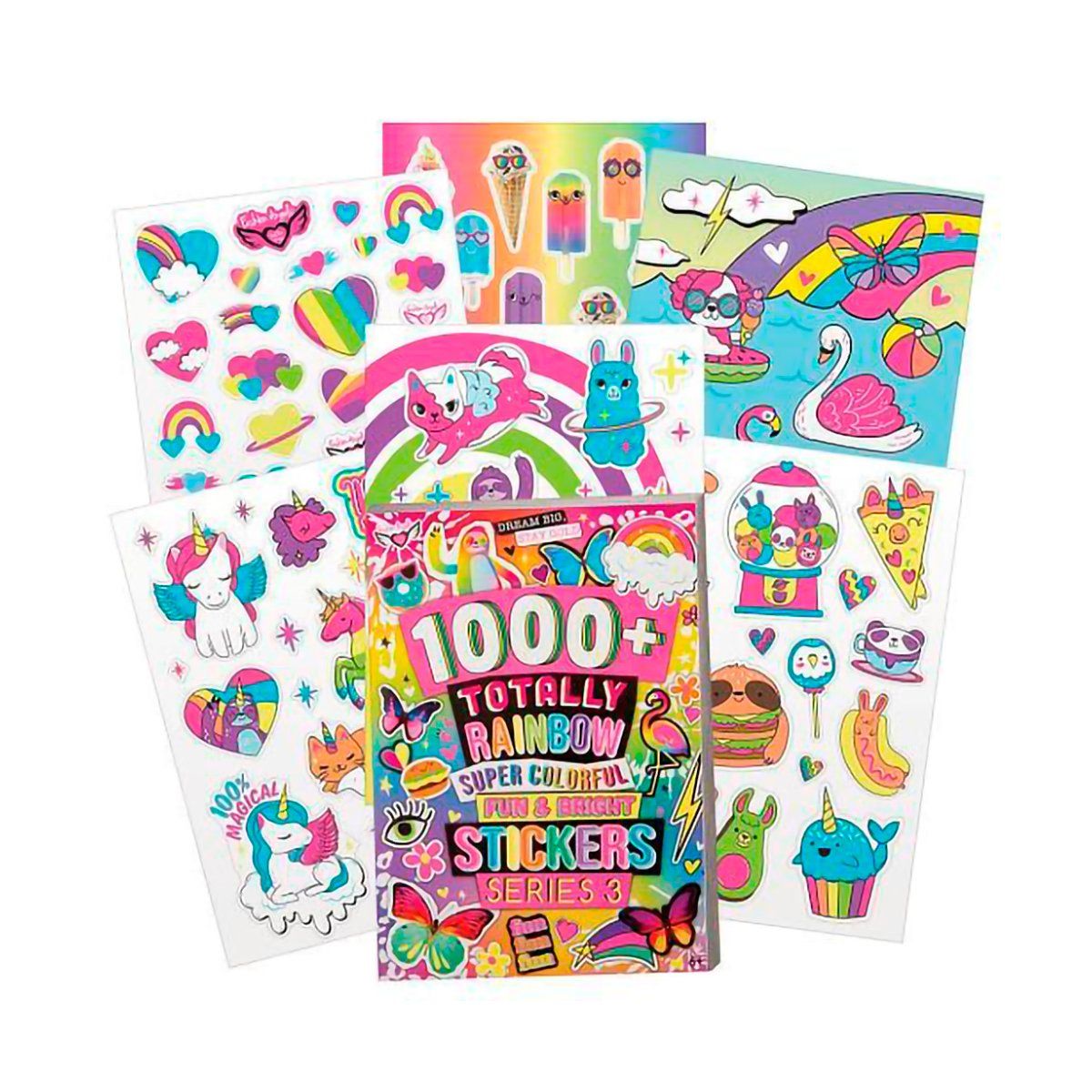 FASHION ANGELS - Libro con 1000 Stickers Arcoíris Fashion Angels