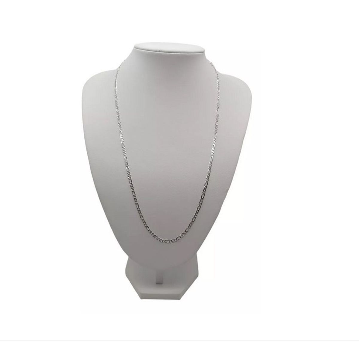 GENERICO - Cadena Hombre Plata Italiana 925 -  Modelo Figaro 60 cm x 3 mm