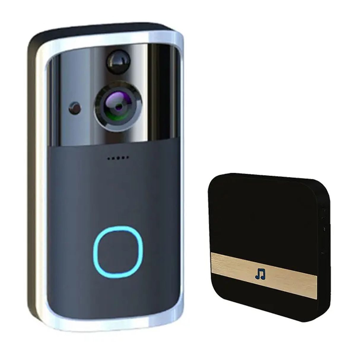 STARTECHOFFICE - Cámara inteligente Portero Wifi DoorBell con Timbre y control para Smartphone Detección Movimiento