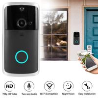 Cámara inteligente Portero Wifi DoorBell con Timbre para Smartphone Intercomunicador Ángulo 166°